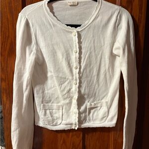 Brandy Melville White Pocket Cardigan